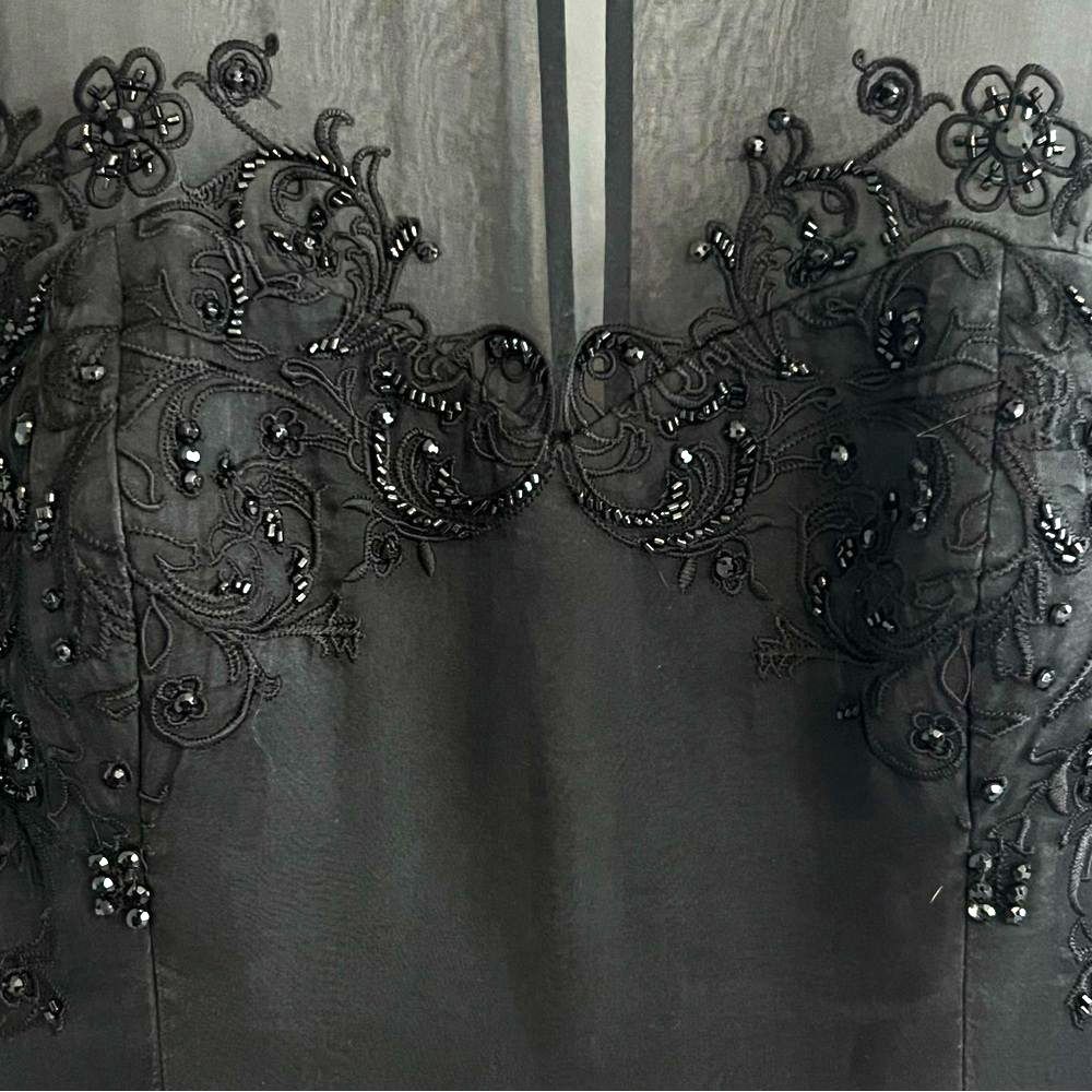 Ted Baker Womens Silk Chiffon Whimsigoth Cocktail Dress Size Small Formal Retro - Picture 3 of 9